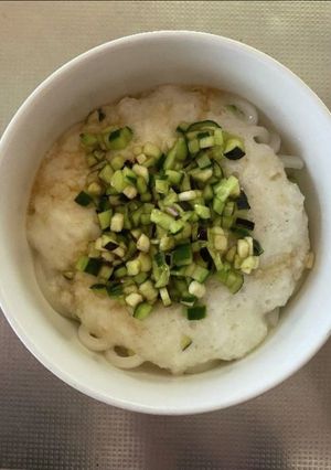 とろろたっぷり！山形出汁う米めん-レシピのメイン写真