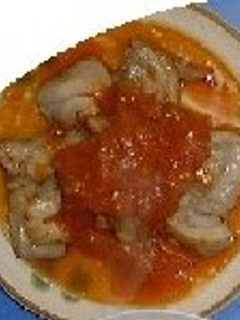 鶏のガーリックステーキ(トマトソースあえ)-レシピのメイン写真