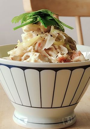 さっぱり梅ネギ&クリチ丼☆ランチ☆1人飯-レシピのメイン写真