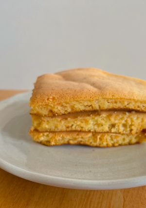 簡単！人参と豆腐でもちもちホットケーキ-レシピのメイン写真