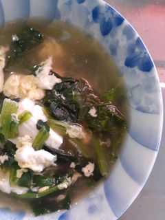 簡単★冷凍ほうれん草と豆腐のかき玉スープ-レシピのメイン写真