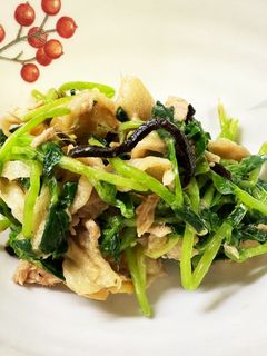 豆苗と切り干し大根のマヨツナ-レシピのメイン写真