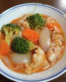 揚げない・焼かない・鶏もも肉の酢豚風
