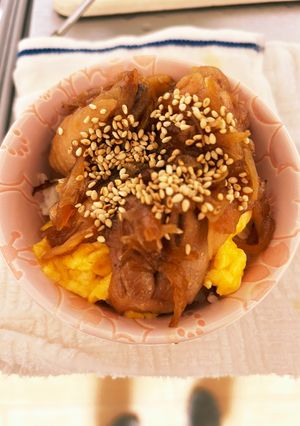 鶏肉のてりたま丼-レシピのメイン写真