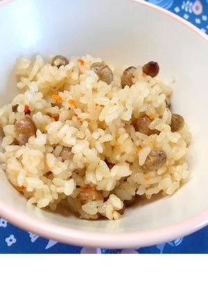 炒り大豆ご飯【柏市学校給食】-レシピのメイン写真