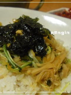 エノキと水菜の簡単丼ぶり♪-レシピのメイン写真