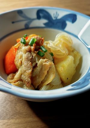レンチン時短！！新じゃがで塩肉じゃが！-レシピのメイン写真