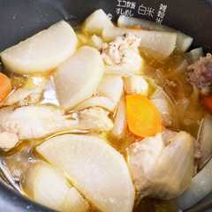 炊飯器で簡単！手羽元と大根の煮物-レシピのメイン写真