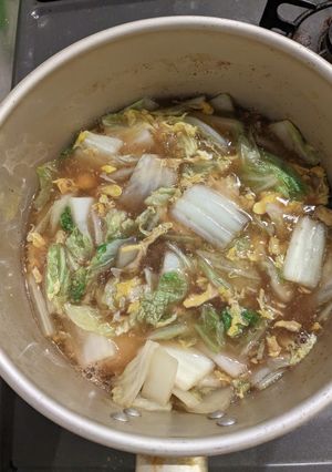 炒めてくうま！白菜のトロたまスープ-レシピのメイン写真