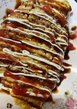 コンビニ食材で作る　ヘルシーキャベツ焼き-レシピのメイン写真
