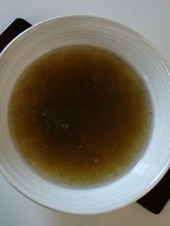 超簡単!エコ!納豆のたれでとろろ昆布汁-レシピのメイン写真