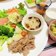焼肉メインの夕飯メニュー帆立カルパッチョ