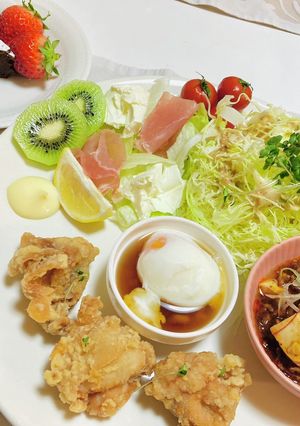 唐揚げ・麻婆豆腐で中華ご飯の献立-レシピのメイン写真