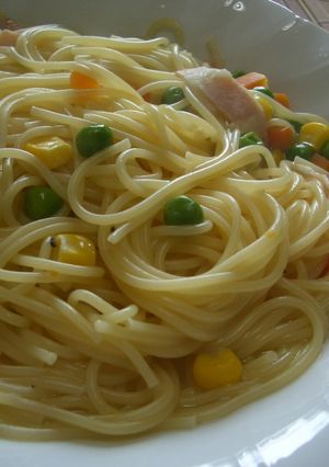 フライパン１つ！ズボラ・スープパスタ-レシピのメイン写真