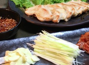 【痩せ飯本舗】鶏ムネ肉のサムギョプサル風-レシピのメイン写真