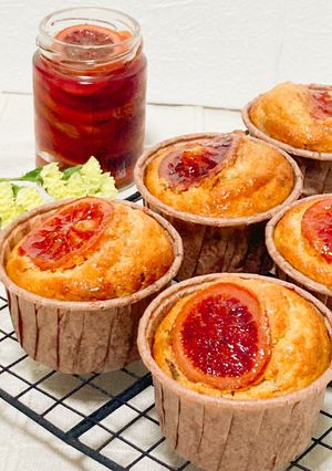 ブラッドオレンジとチョコ入りマフィン-レシピのメイン写真