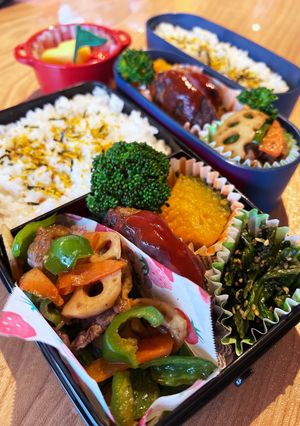 2024.3/6高校生、小学生男子お弁当-レシピのメイン写真