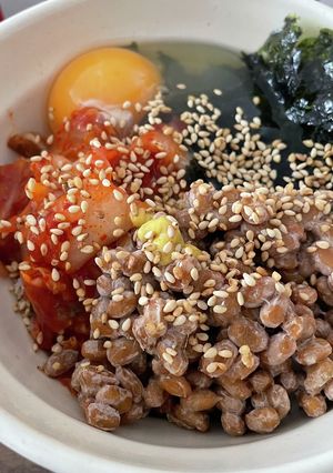 わたし的完全飯。キムチ納豆卵かけご飯-レシピのメイン写真