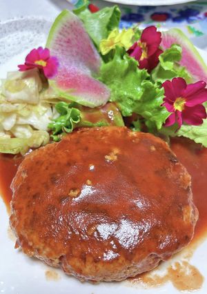 パン粉不使用❣ハンバーグ-レシピのメイン写真