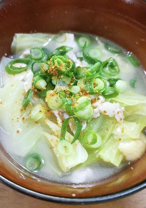 キャベツの豚汁-レシピのメイン写真