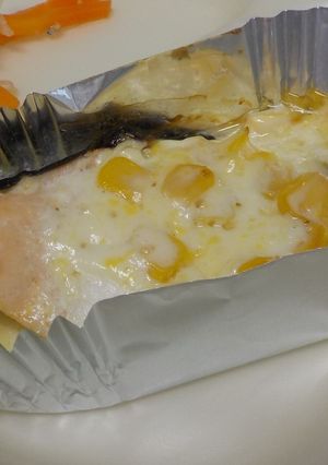【給食】ますのコーンマヨネーズ焼き-レシピのメイン写真