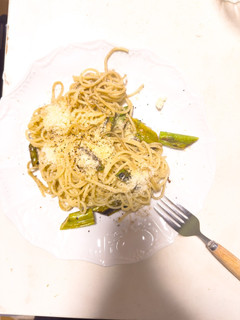 簡単!粉チーズとアスパラのパスタ♪-レシピのメイン写真