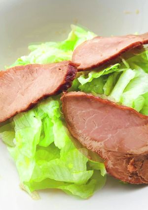 3分！レタス盛々コンビニチャーシュー丼♡-レシピのメイン写真