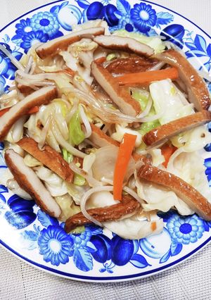 さつま揚げ&いろいろ野菜の塩ダレ炒め♪-レシピのメイン写真