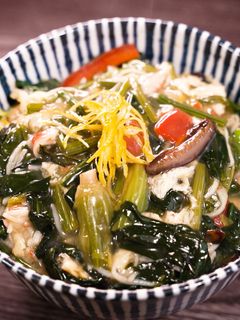 ほうれん草の和風あんかけ丼【食遺産】-レシピのメイン写真