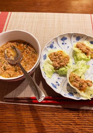 肉味噌のレタス包-レシピのメイン写真