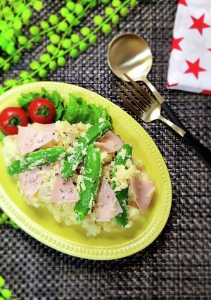 ♡スナップえんどうとハムのポテトサラダ♡-レシピのメイン写真