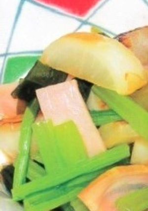 焼きかぶとハムのからしあえ-レシピのメイン写真
