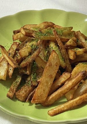 米油で揚げた、抹茶ソルトのフライドポテト-レシピのメイン写真