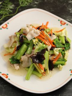 簡単!豚バラ野菜の塩あん炒め-レシピのメイン写真