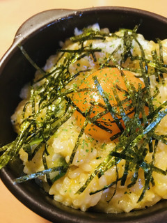 鍋の〆●あまから鍋からの雑炊/目玉丼-レシピのメイン写真