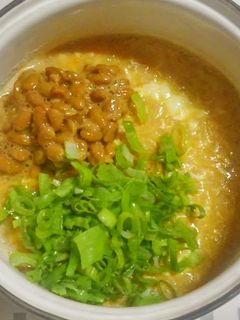 納豆卵雑炊-レシピのメイン写真
