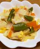 かんぴょうと高野豆腐の卵とじ
