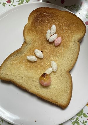 やきひなあられトースト-レシピのメイン写真