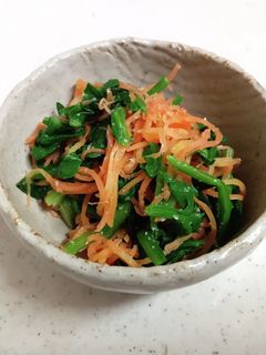 にんじんとほうれん草の塩麹ナムル-レシピのメイン写真