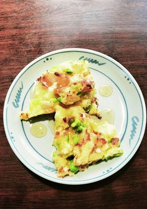 チーズと枝豆のパンケーキ-レシピのメイン写真