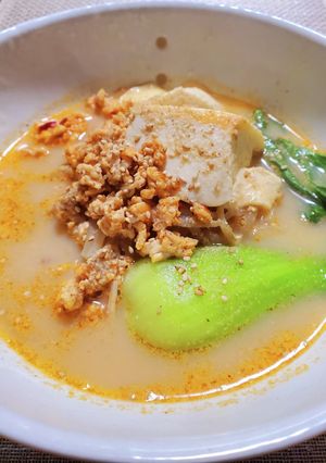 ダイエット豆腐！豆乳！坦々スープ-レシピのメイン写真