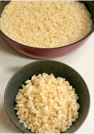 ★時短！玄米1合　フライパン炊飯術-レシピのメイン写真