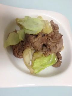簡単★牛肉とキャベツの炒めもの-レシピのメイン写真