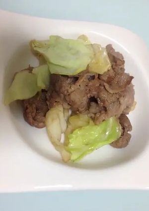 簡単★牛肉とキャベツの炒めもの-レシピのメイン写真