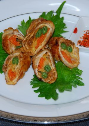 万能椎茸ねぎ味噌の野菜肉巻き♪-レシピのメイン写真