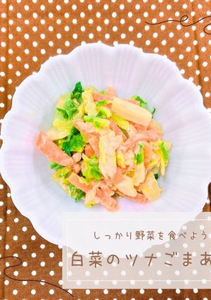 しっかり野菜！白菜のツナごまあえ-レシピのメイン写真