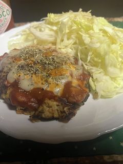 ピザ風ハンバーグ-レシピのメイン写真