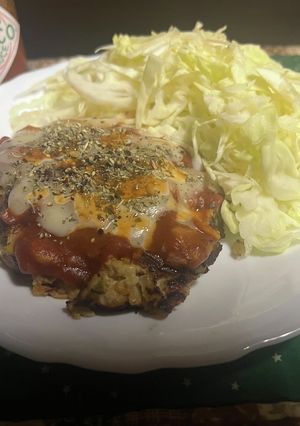 ピザ風ハンバーグ-レシピのメイン写真
