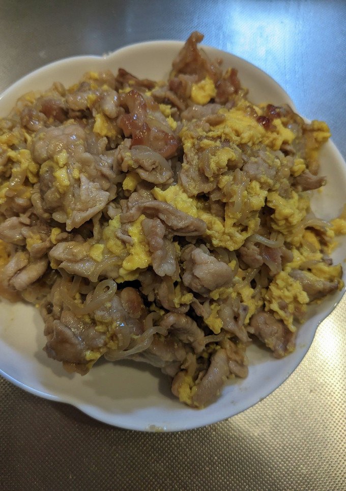 豚肉と白滝の卵とじ-レシピのメイン写真