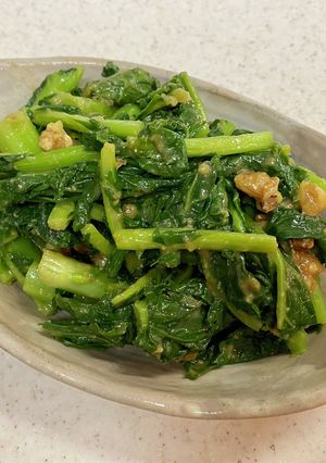 のらぼう菜とくるみの味噌和え-レシピのメイン写真